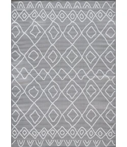 Loomaknoti Breyleigh Calvyn Gray/Cream EB004 6 ft. 7 in. X 9 ft. 2 in. Rectangle Rug