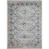Loomaknoti Kehleigh Avnorie Cream/Blue EK012 6 ft. 7 in. X 9 ft. 2 in. Rectangle Rug