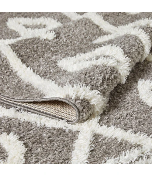 Loomaknoti Vemoa Avonako Gray/Cream EV003 2 ft.  X 6 ft. 7” Rectangle Rug