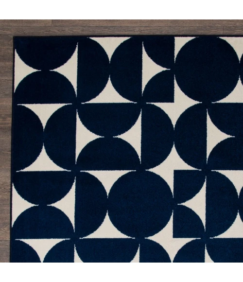 Loomaknoti Tecopa Sevella Blue/White ETR07BWH20 3 ft. 3” X 5 ft. 3” Rectangle Rug