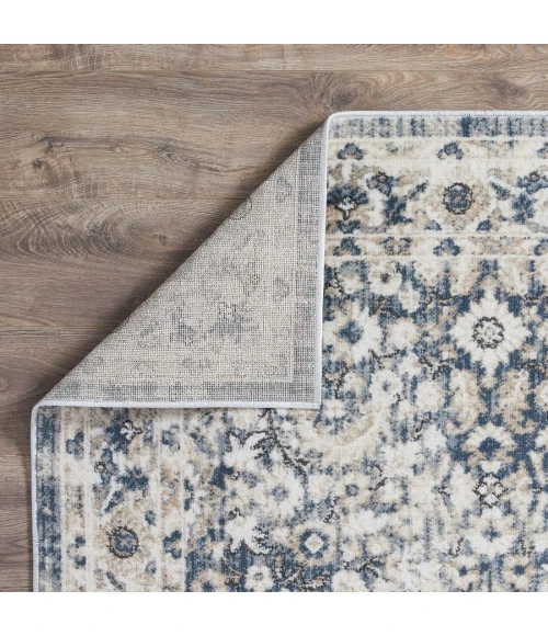 Loomaknoti Kehleigh Otindas Blue/Cream EK010 5 ft. 3 in. X 7 ft. 3 in. Rectangle Rug