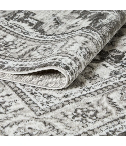 Loomaknoti Rhane Alvner Gray/Cream ER018 9 ft. 10 in. X 12 ft. 10 in. Rectangle Rug