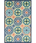 Loomaknoti Tecopa Nerleno Blue/Orange ETR01MI55 5 ft. 3” X 7 ft. 3” Rectangle Rug