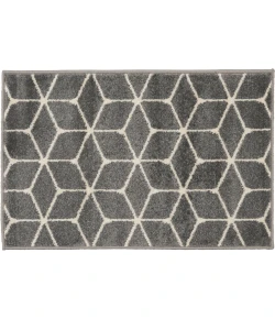 Loomaknoti Tecopa Shamid Gray/White ETR09GRW08 2 ft. X 3 ft. Rectangle Rug