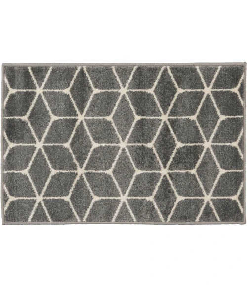 Loomaknoti Tecopa Shamid Gray/White ETR09GRW08 2 ft.  X 3 ft.  Rectangle Rug