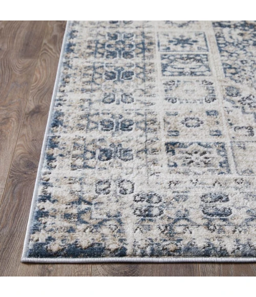 Loomaknoti Kehleigh Avelanz Blue/Cream EK014 2 ft. X 3 ft. Rectangle Rug