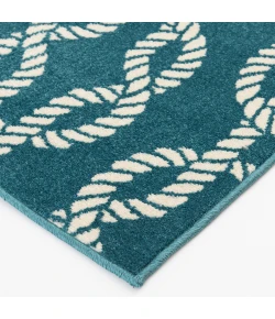Central Oriental Tropic Nautic Life Area Rug 5 ft. X 7 ft. 3 in. Rectangle