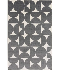 Loomaknoti Tecopa Sevella Gray/White ETR07GRW65 7 ft. 10 in. X 9 ft. 10 in. Rectangle Rug