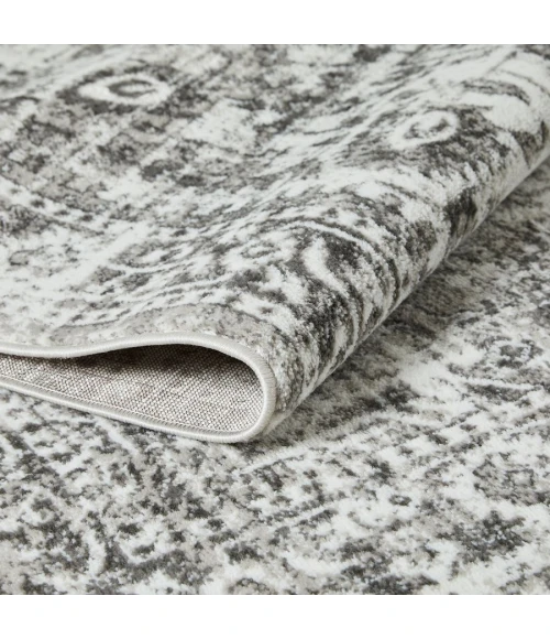 Loomaknoti Rhane Allory Gray/Cream ER014 9 ft. 10 in. X 12 ft. 10 in. Rectangle Rug