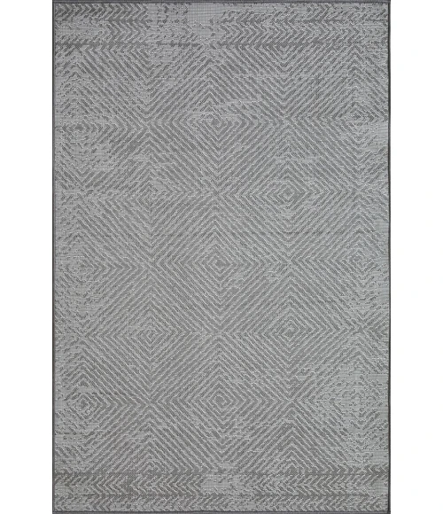 Loomaknoti Breyleigh Carzon Cream/Gray EB003 4 ft. X 6 ft. Rectangle Rug