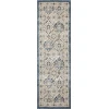 Loomaknoti Kehleigh Dravan Blue/Cream EK001 2 ft. X 6 ft. 7 in. Rectangle Rug