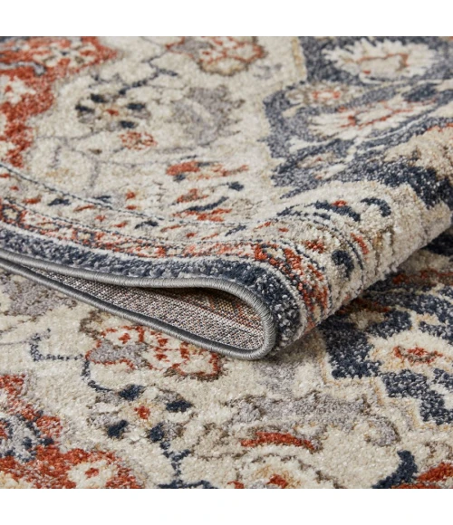 Loomaknoti Malanie Charler Blue/Beige EM002 4 ft. X 6 ft. Rectangle Rug