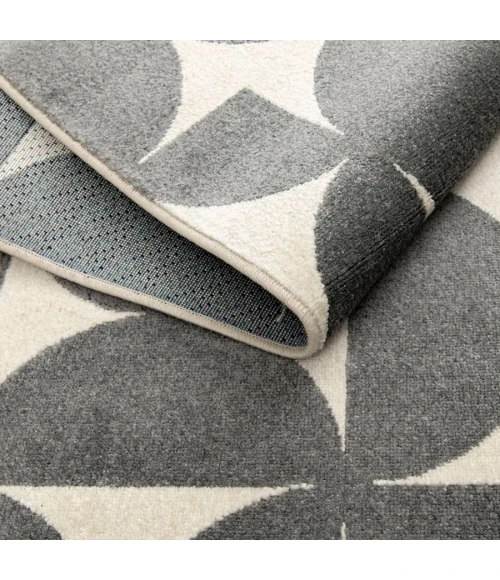 Loomaknoti Tecopa Sevella Gray/White ETR07GRW08 2 ft.  X 3 ft.  Rectangle Rug