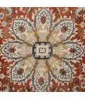 Loomaknoti Malanie Charler Red/Beige EM002 4 ft. X 6 ft. Rectangle Rug