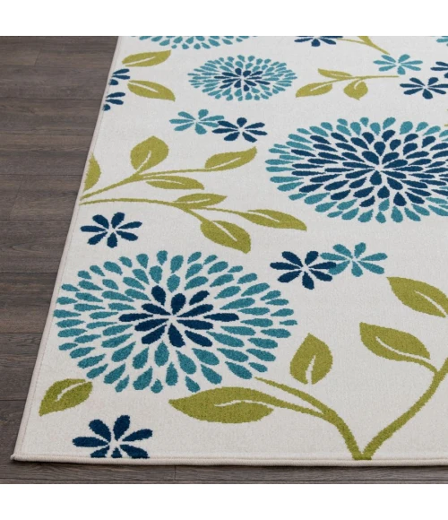 Loomaknoti Tecopa Tenavon Blue/White ETR17BWH85 9 ft. 10 in. X 12 ft. 10 in. Rectangle Rug