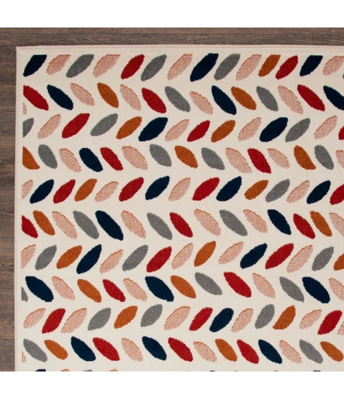 Loomaknoti Tecopa Trenity Pink/White ETR13PKW85 9 ft. 10 in. X 12 ft. 10 in. Rectangle Rug