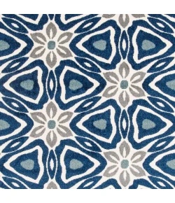 Loomaknoti Tecopa Kerin Blue/White ETR02BWH85 9 ft. 10 in. X 12 ft. 10 in. Rectangle Rug
