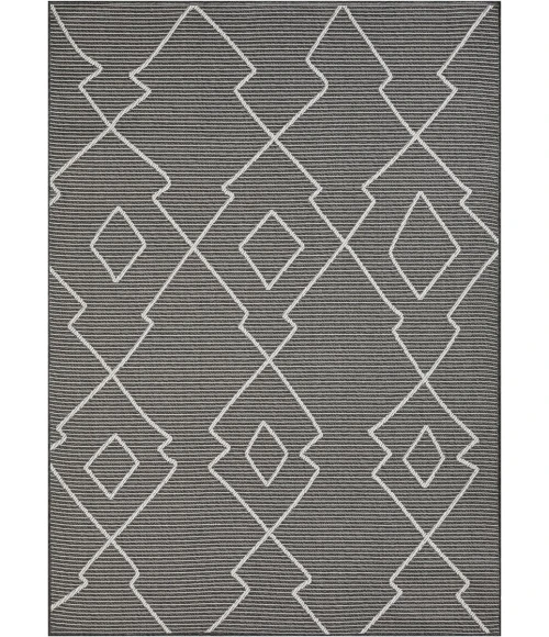 Loomaknoti Breyleigh Culton Gray/Cream EB006 3 ft. X 5 ft. Rectangle Rug