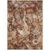 Loomaknoti Alsbrooke Amibell Brown/Red EA002 7 ft. 10 in. X 9 ft. 10 in. Rectangle Rug