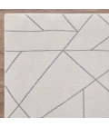 Loomaknoti Kissandrah Bixelm Cream/Gray EKI002 3 ft. 3 in. X 5 ft. 3 in. Rectangle Rug
