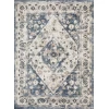 Loomaknoti Kehleigh Zofionz Blue/Cream EK004 7 ft. 10 in. X 9 ft. 10 in. Rectangle Rug