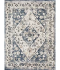 Loomaknoti Kehleigh Zofionz Blue/Cream EK004 7 ft. 10 in. X 9 ft. 10 in. Rectangle Rug