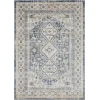 Loomaknoti Kehleigh Awester Blue/Cream EK018 7 ft. 10 in. X 9 ft. 10 in. Rectangle Rug