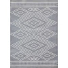 Loomaknoti Kissandrah Bayrend Gray/Cream EKI005 5 ft. 3 in. X 7 ft. 3 in. Rectangle Rug