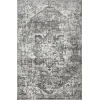 Loomaknoti Rhane Alemern Gray/Cream ER019 4 ft. X 6 ft. Rectangle Rug