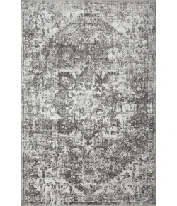 Loomaknoti Rhane Alemern Gray/Cream ER019 4 ft. X 6 ft. Rectangle Rug