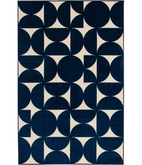 Loomaknoti Tecopa Sevella Blue/White ETR07BWH60 6 ft. 7” X 9 ft. 2” Rectangle Rug