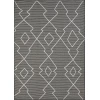 Loomaknoti Breyleigh Culton Gray/Cream EB006 5 ft. 3 in. X 7 ft. 3 in. Rectangle Rug