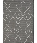 Loomaknoti Breyleigh Culton Gray/Cream EB006 5 ft. 3 in. X 7 ft. 3 in. Rectangle Rug