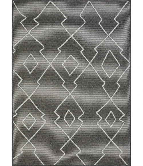 Loomaknoti Breyleigh Culton Gray/Cream EB006 5 ft. 3 in. X 7 ft. 3 in. Rectangle Rug