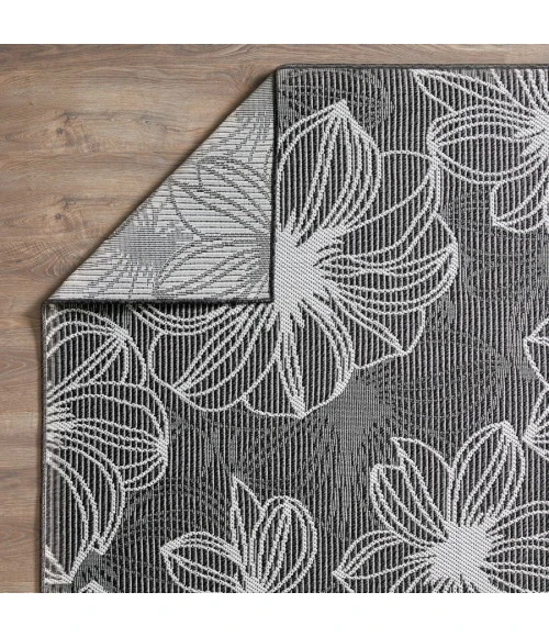 Loomaknoti Breyleigh Cerimia Gray/Cream EB007 6 ft. 7 in. X 9 ft. 2 in. Rectangle Rug