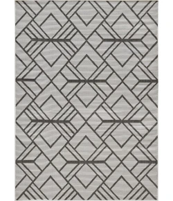 Loomaknoti Breyleigh Charske Cream/Gray EB002 7 ft. 10 in. X 9 ft. 10 in. Rectangle Rug