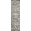 Loomaknoti Rhane Valeina Gray/Cream ER004 2 ft. X 6 ft. 7 in. Rectangle Rug