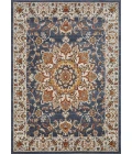Loomaknoti Alsbrooke Amrenta Blue/Cream EA001 6 ft. 7 in. X 9 ft. 2 in. Rectangle Rug
