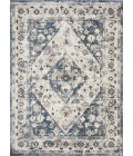 Loomaknoti Kehleigh Zofionz Blue/Cream EK004 6 ft. 7 in. X 9 ft. 2 in. Rectangle Rug