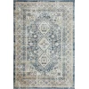 Loomaknoti Kehleigh Awester Blue/Cream EK018 4 ft. X 6 ft. Rectangle Rug