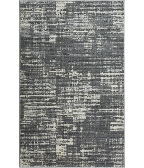 Loomaknoti Aysal Astern Gray/Cream EAY005 3 ft. 3 in. X 5 ft. 3 in. Rectangle Rug