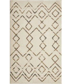 Loomaknoti Taytum Rocey White/Gray ET001 3 ft. 3 in. X 5 ft. 3 in. Rectangle Rug