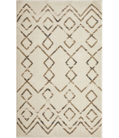 Loomaknoti Taytum Rocey White/Gray ET001 3 ft. 3 in. X 5 ft. 3 in. Rectangle Rug