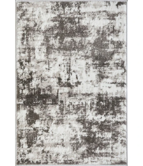 Loomaknoti Rhane Vearali Gray/Cream ER002 2 ft. X 3 ft. Rectangle Rug