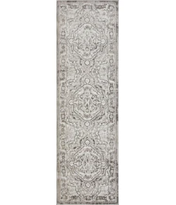 Loomaknoti Rhane Valok Gray/Cream ER003 2 ft. X 6 ft. 7 in. Rectangle Rug