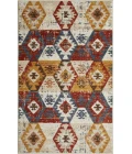 Loomaknoti Alsbrooke Bradin Cream/Orange EA003 3 ft. 3 in. X 5 ft. 3 in. Rectangle Rug