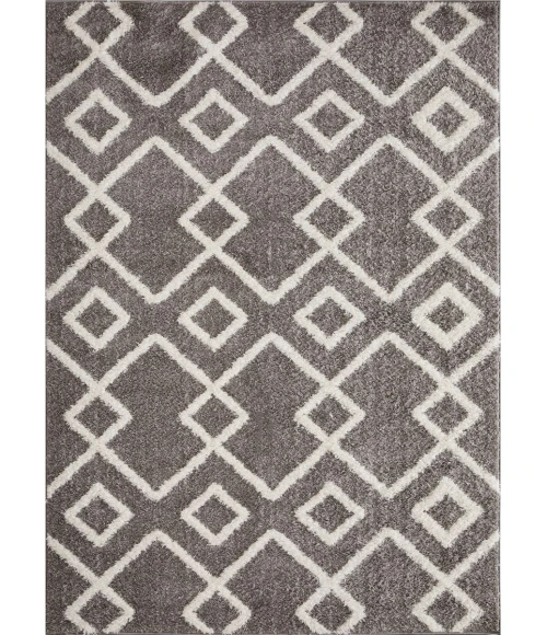 Loomaknoti Vemoa Adeta Gray/Cream EV001 6 ft. 7” X 9 ft. 2” Rectangle Rug