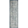 Loomaknoti Kehleigh Osdorn Blue/Cream EK009 2 ft. X 6 ft. 7 in. Rectangle Rug