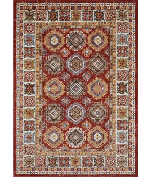 Loomaknoti Alsbrooke Delary Orange/Cream EA005 9 ft. 10 in. X 12 ft. 10 in. Rectangle Rug