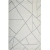 Loomaknoti Kissandrah Bixelm Cream/Gray EKI002 4 ft. X 6 ft. Rectangle Rug